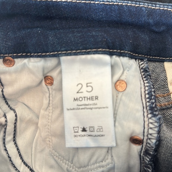MOTHER Hight Waist Looker Ankle Fray in Night Owl - Skinny - Size 25 - Picture 17 of 17